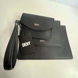 NWT DKNY Triple Pouch Set